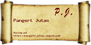 Pangert Jutas névjegykártya